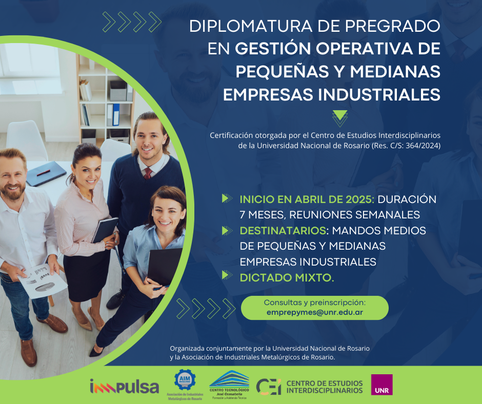 Diplomatura de Pregrado en Gestión Operativa de Pequeñas y Medianas Empresas Industriales